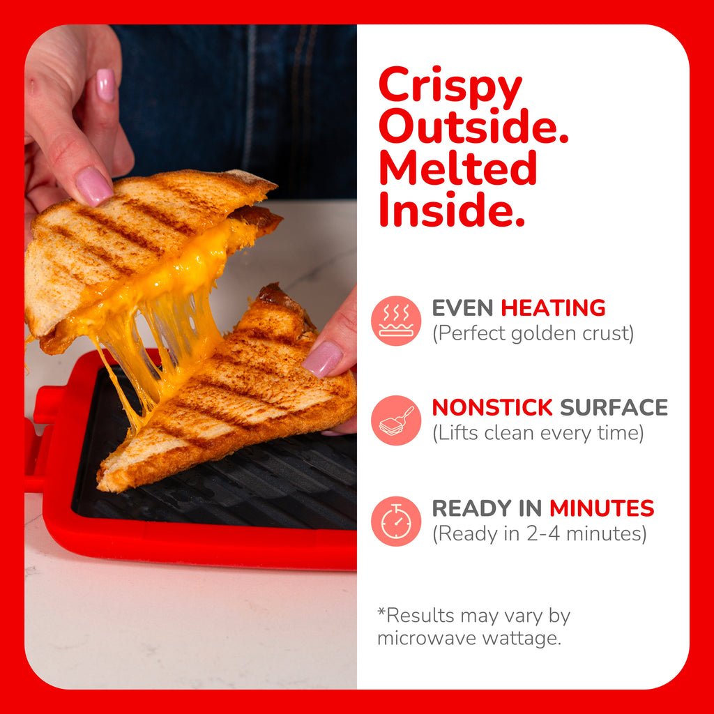 Micro Grill Classic microwave sandwich grill in use