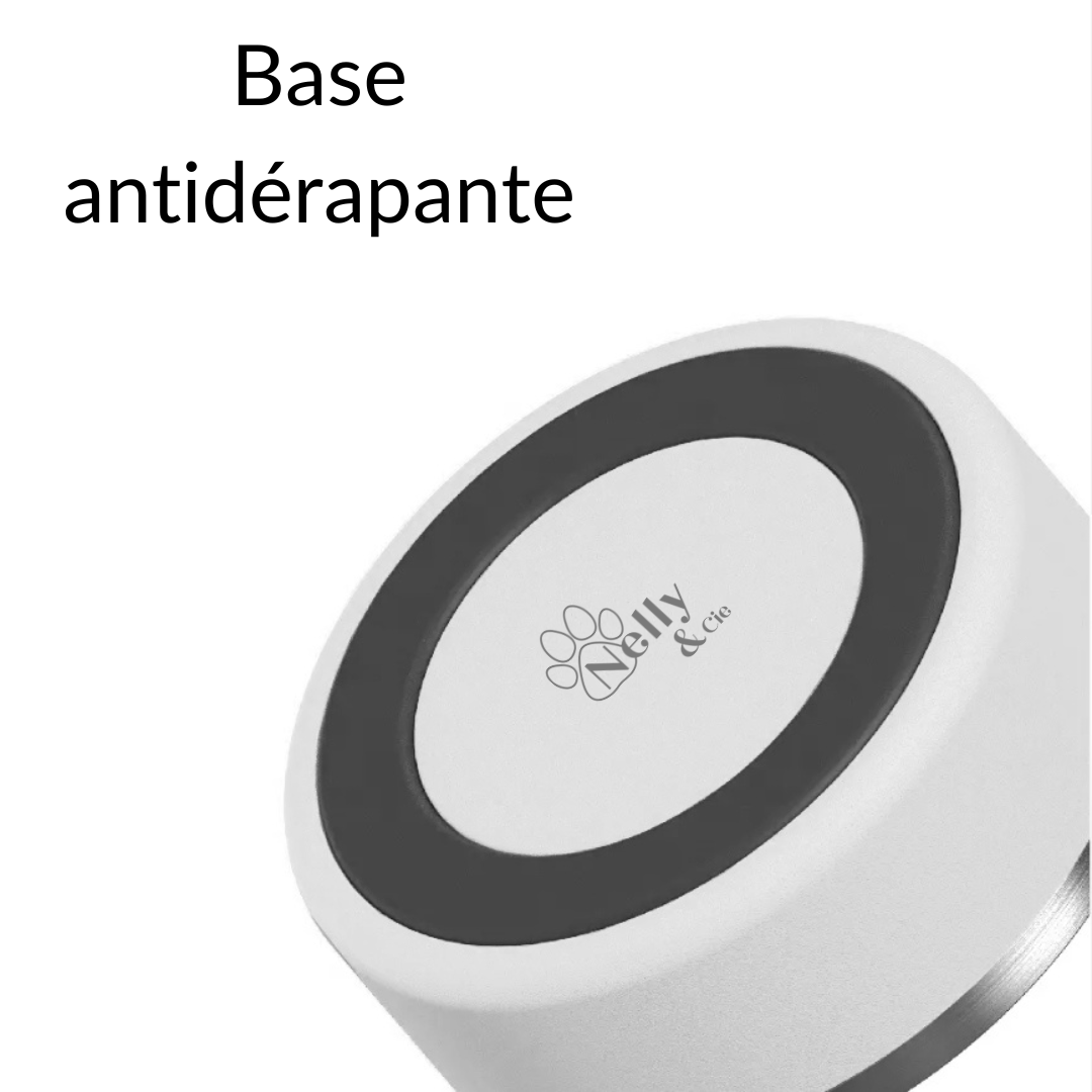 Gamelle personnalisée pour chien et chat blanche